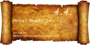 Antal Angéla névjegykártya